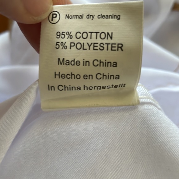 White button down with faux suede trim - Picture 9 of 9